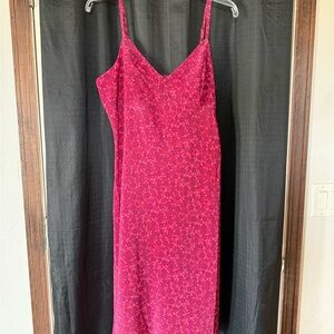 Express Hot Pink Floral Dress